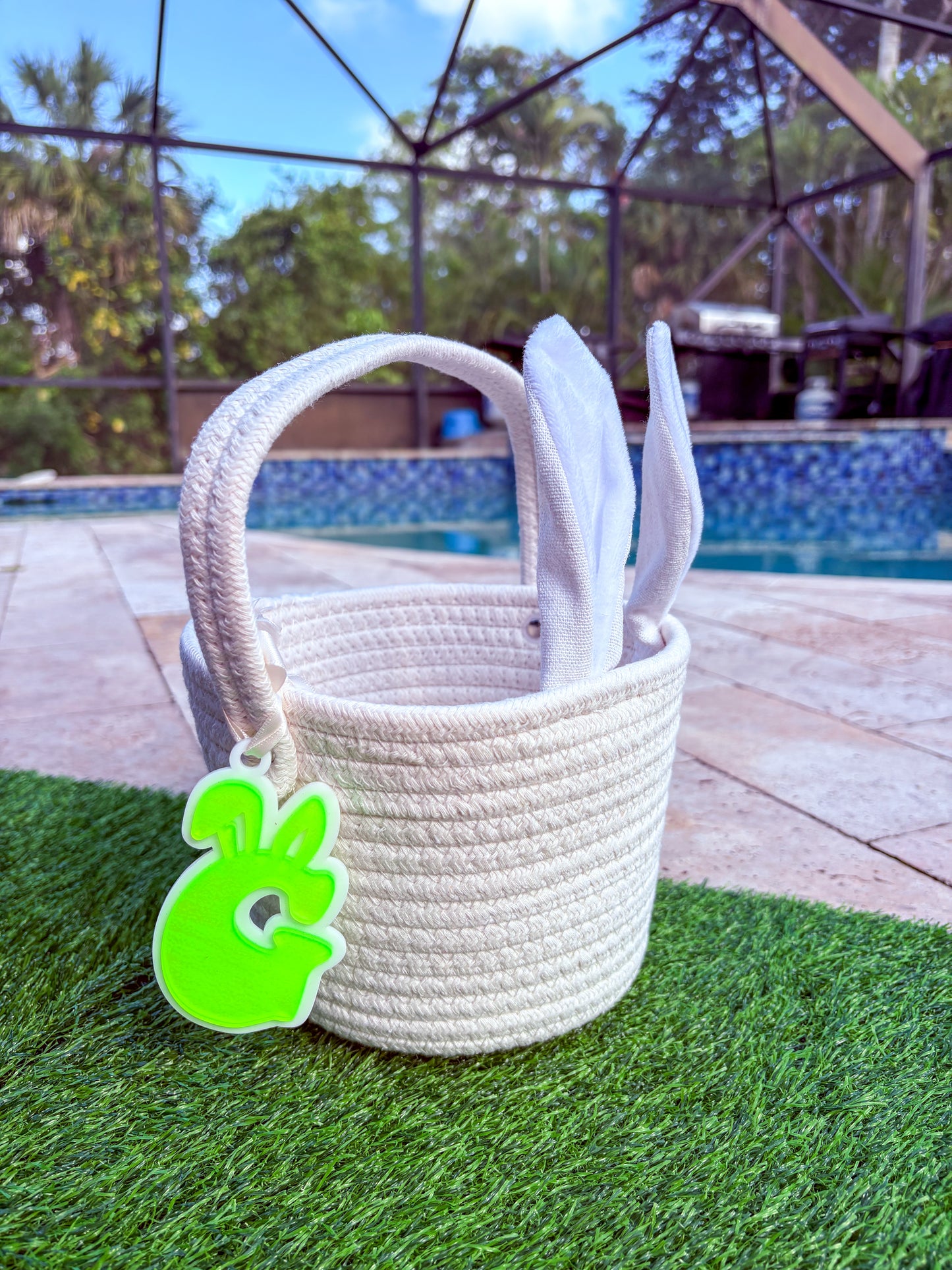 Easter Basket Letter Tag