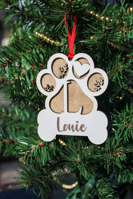 Paw Print Ornament