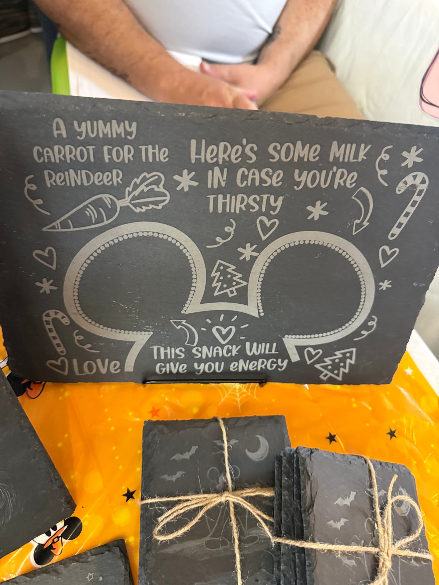 Mickey xmas slate